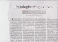 Faksimile av første halvdel av kommentaren «Patologisering av livet» fra Le Monde diplomatique, gjengitt med tillatelse